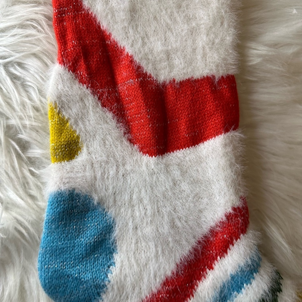 🩷5/$10 Colorful Fuzzy Pet Christmas Stocking - Picture 3 of 7